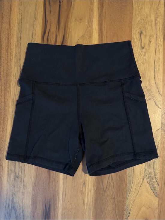 Offline Pants - Aerie Offline High-Waist Black Women's Biker Shorts